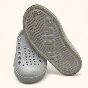 C6 Native Jefferson All White Slip On Toddler Unisex Clogs Baby Boy Baby Girl 6C